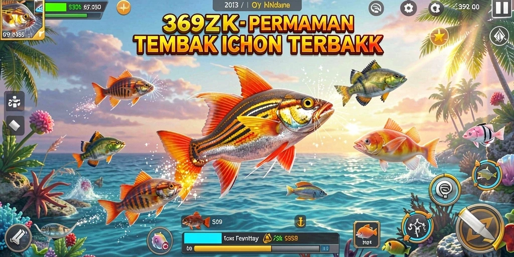 Tangkapan layar gameplay Tembak Ikan yang seru dan menarik.
