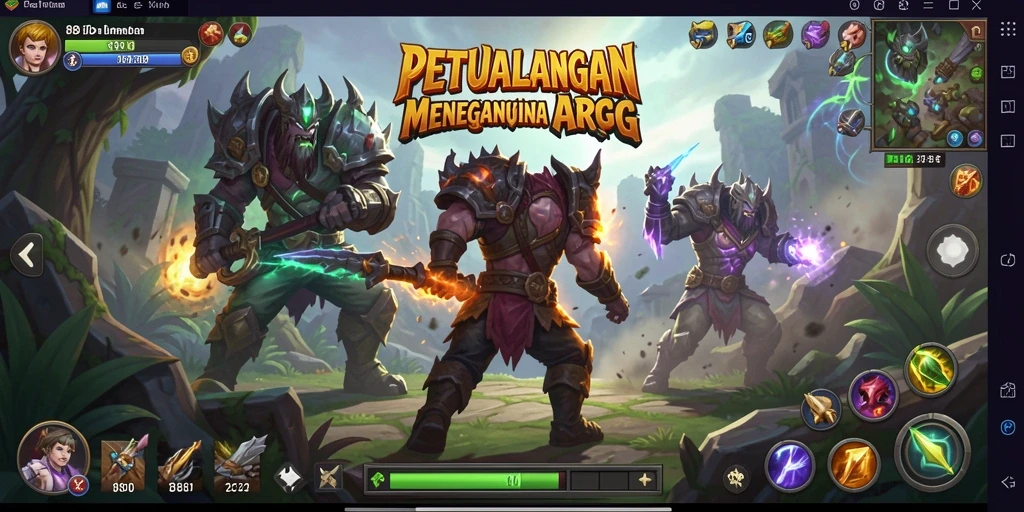 Screenshot utama 88ID menampilkan aksi epic dalam battle ARPG.