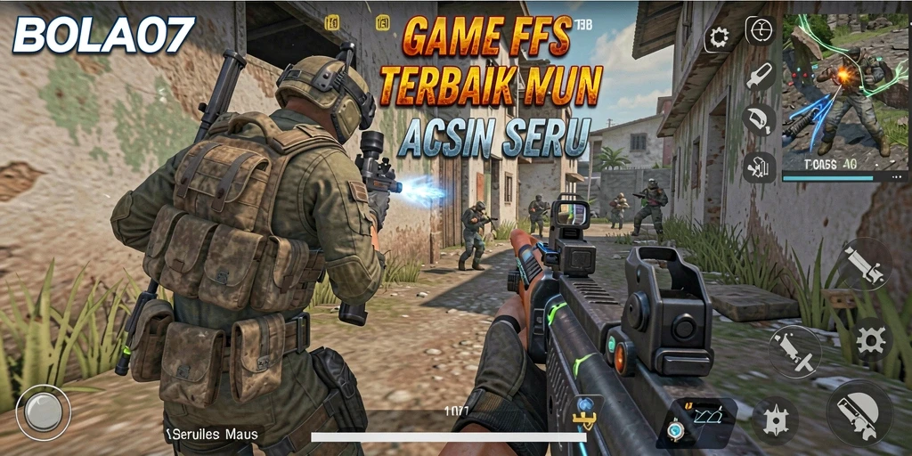 Tangkapan layar utama BOLA07 menampilkan gameplay yang intens dan seru.