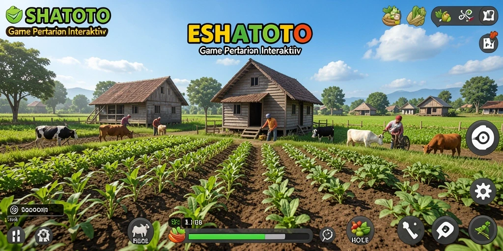 Tampilan gameplay ESHATOTO yang menantang dalam dunia pertanian.