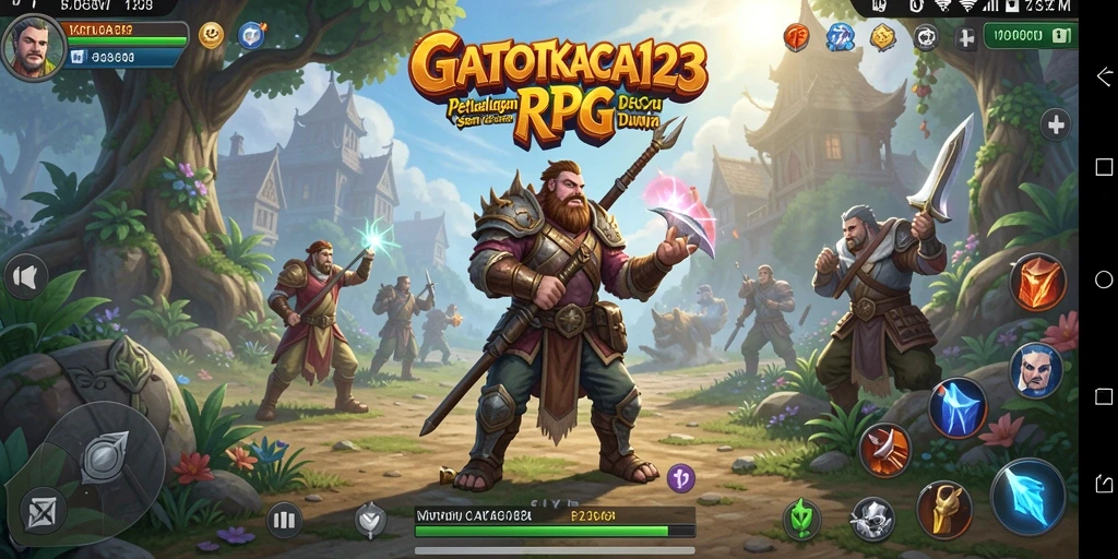Screenshot dari gameplay GATOTKACA123 yang menunjukkan pertarungan seru.