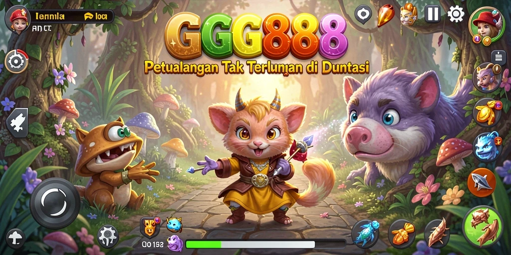 Screenshot menunjukkan aksi seru dalam GGG888 yang penuh petualangan.