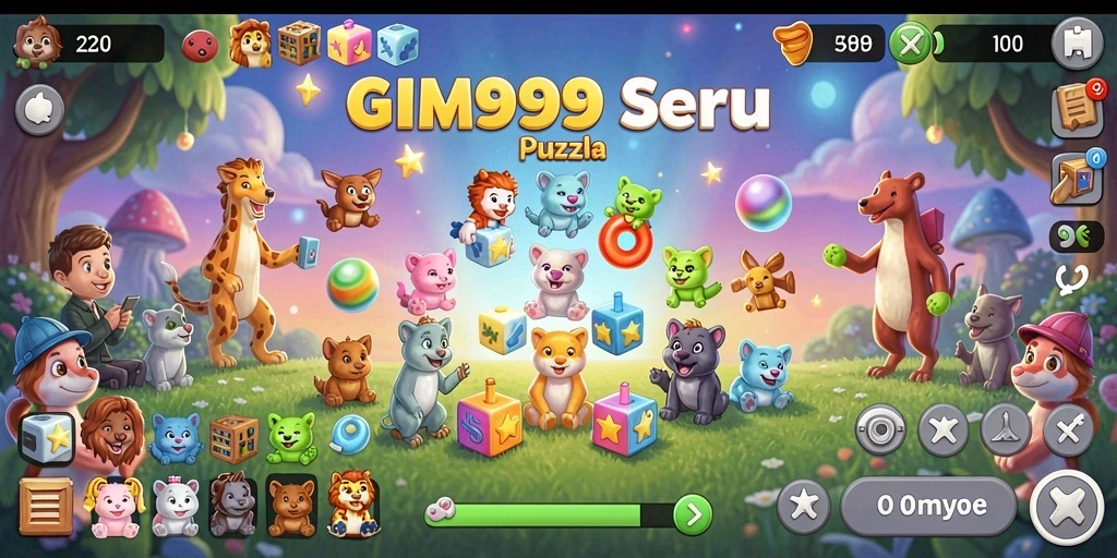 Gameplay GIM999 menampilkan tantangan Puzzle yang menakjubkan.