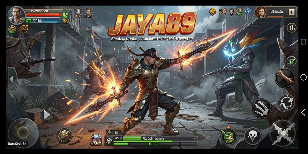 Tampilan gameplay strategi mendebarkan dari JAYA89.