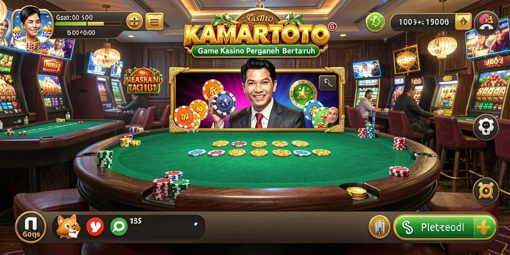Screenshot KAMARTOTO menampilkan gameplay Kasino yang seru dan mendebarkan.