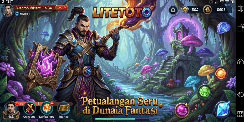 Screenshot gameplay LITETOTO yang menampilkan keindahan dunia petualangan.
