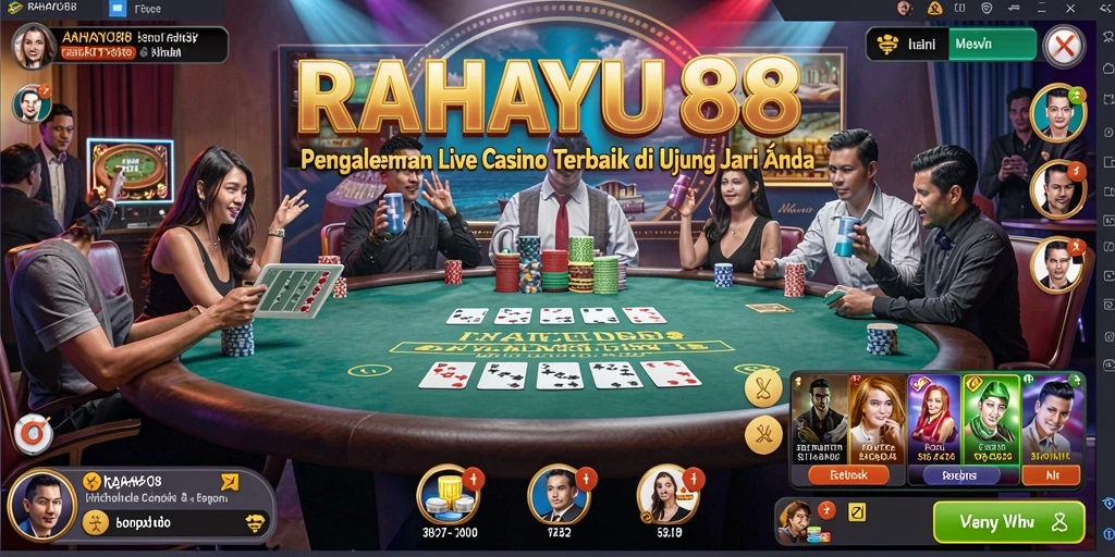 Tampilan gameplay menarik di RAHAYU88 dengan dealer langsung.