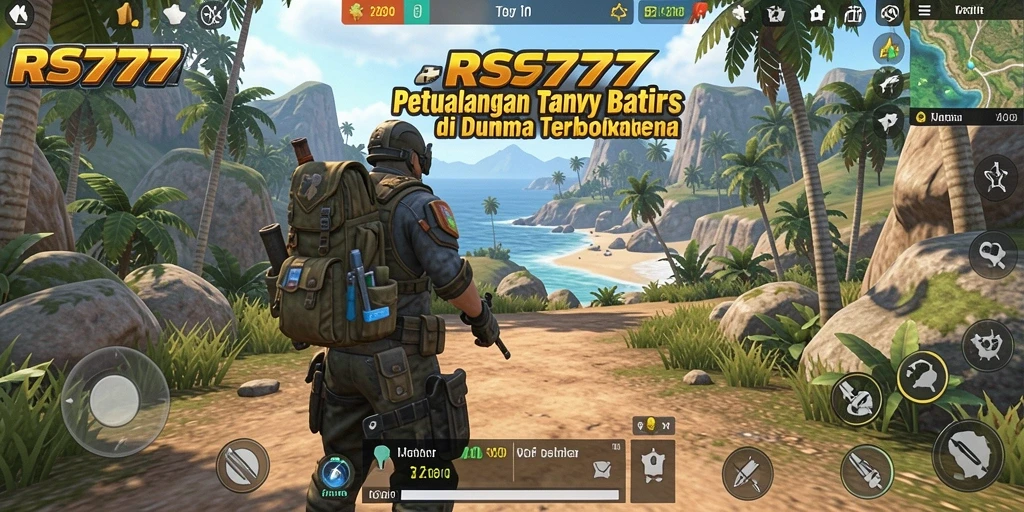 Tangkapan layar menunjukkan petualangan seru di dunia terbuka RS777.