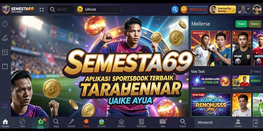 Tampilan screenshot SEMESTA69 yang menampilkan fitur taruhan olahraga.